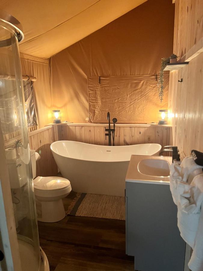 Tropical Glamping With Hot Tub Luxury tent Cleveland